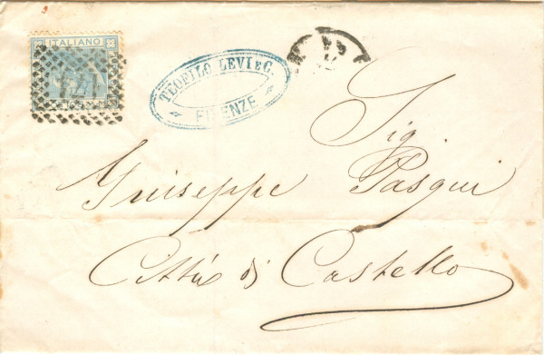 Lettera da Firenze a Citt di castello 1871