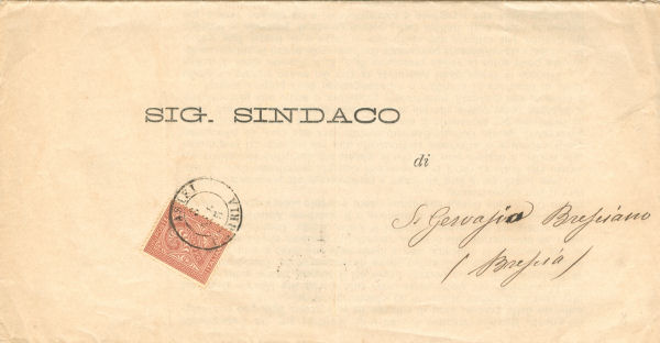 Lettera da Assisi a S. Gervasio Bresciano 1875
