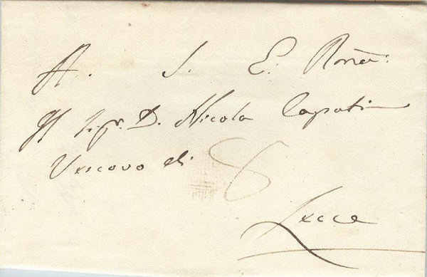 Lettera da Napoli per Lecce 1834