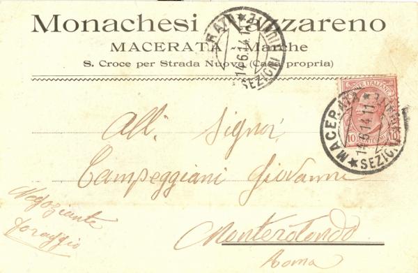 Monachesi Nazzareno - Macerata 1914
