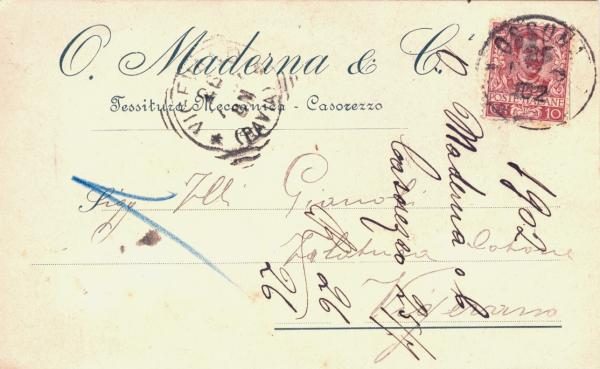 Tessitura Meccanica Maderna - Casorezzo 1903