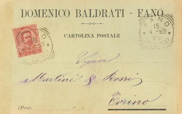 Domenico Baldrati - Fano 1898