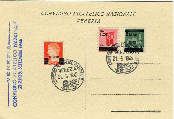 Convegno Filatelico Nazionale Venezia 1945