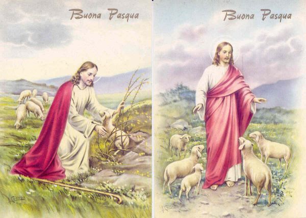 Serie 6 cartoline Buona Pasqua Collino