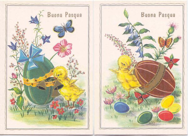 Serie 6 cartoline Buona Pasqua