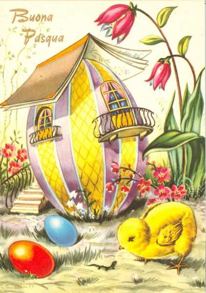 Serie 5 cartoline Buona Pasqua