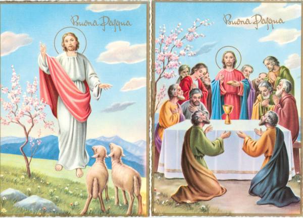 Serie 6 cartoline Buona Pasqua
