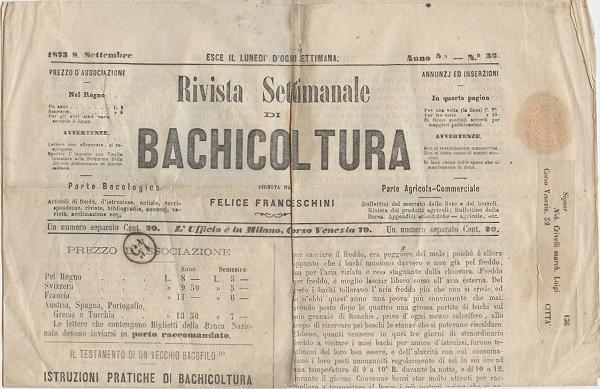 Giornale di Bachicoltura 1873