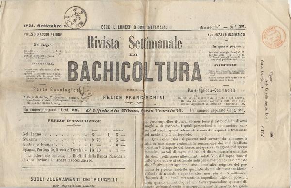 Giornale di Bachicoltura 1874